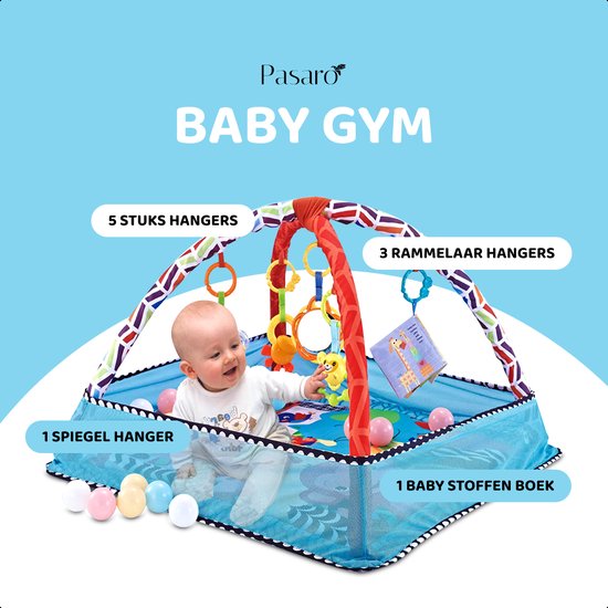 Pasaro® Babygym Voor Kinderen Van 0 tot 3 Jaar - Speelmat - Baby Gym -  Speelkleed... | bol