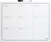 DESQ® Weekplanner 40 x 50 cm | Randloos | Verticale indeling | Whiteboardmarker | Magnetisch | Droog uitwisbaar | Nederlands