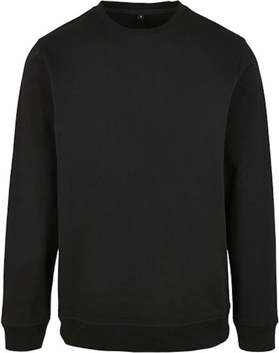 Basic Crewneck Sweater met ronde hals Black - M