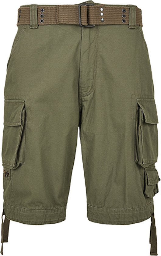 Unisex Shorts 'Savage' met zijzakken Olive - 5XL