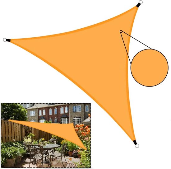 auvent triangle 3x3x3m, auvent triangulaire en tissu auvent pôles parasol  grand auvent... | bol