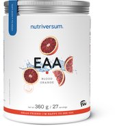 Nutriversum | 360gr EAA | 27 servings Essentiële Aminozuren | Bloed sinaasappel | snel herstel | zeer weinig suiker | Hoge dosis Essentiële Aminozuren | Vetvrij | Voor dagelijks gebruik | Inhoud voor één maand | Nutriworld
