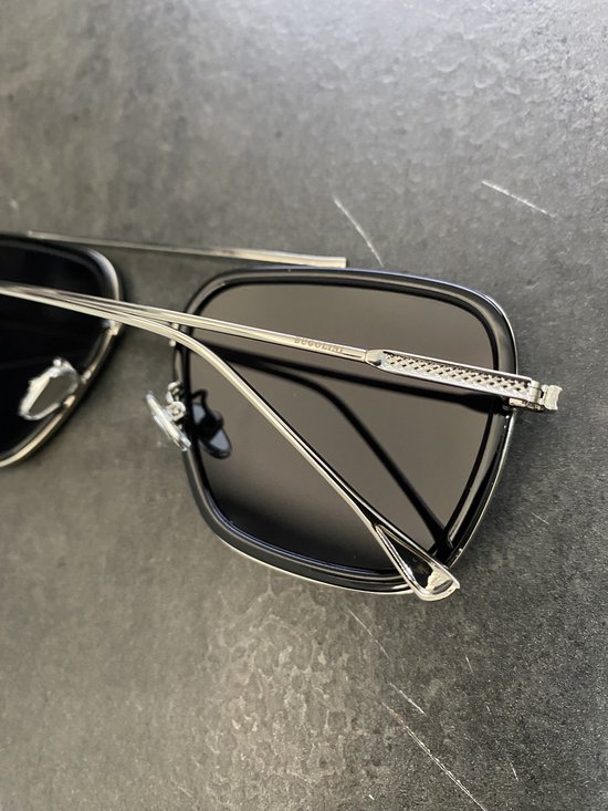 BUGOLINI® Hercules - Designer Zonnebril Voor Heren - Gepolariseerd - UV400 - Silvery Black van BUGOLINI — afbeelding 3