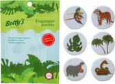 Anti muggen stickers - Citronella - 48 stuks - Kinderen - dieren variant - Betty