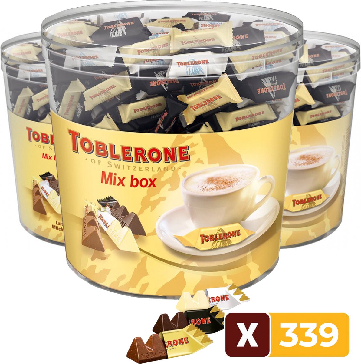 Toblerone Mixbox Horeca - 3 Stuks - 904 gram - Reep - Chocolade - Snack - Voordeelverpakking