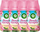 Air Wick Beach Escapes Malibu & Hibiscus - Voordeelverpakking 4 X 250 ML