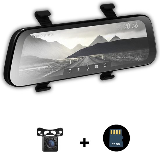 70mai Luxe Dashcam Spiegel - Full HD Dual Dashcam voor Auto - Loop