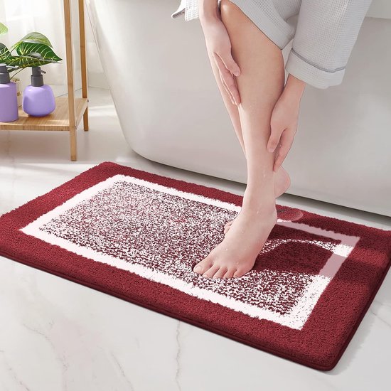 DEXI Badkamermat 60 x 110 cm, Antislip Badmat, Absorberend Wasbaar Badkamertapijt, Zachte Microvezel Badmatten, Badkamer Accessoires, Beige DEXI Badkamermat 60 x 110 cm, Antislip Badmat, Absorberend Wasbaar Badkamertapijt, Zachte Microvezel Badmatten, Badkamer Accessoires, Beige