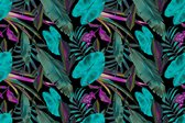 Fotobehang Tropische Bladeren - Vliesbehang - 400 x 280 cm