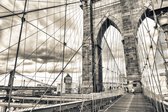 Fotobehang Brooklyn Bridge New York - Vliesbehang - 416 x 290 cm