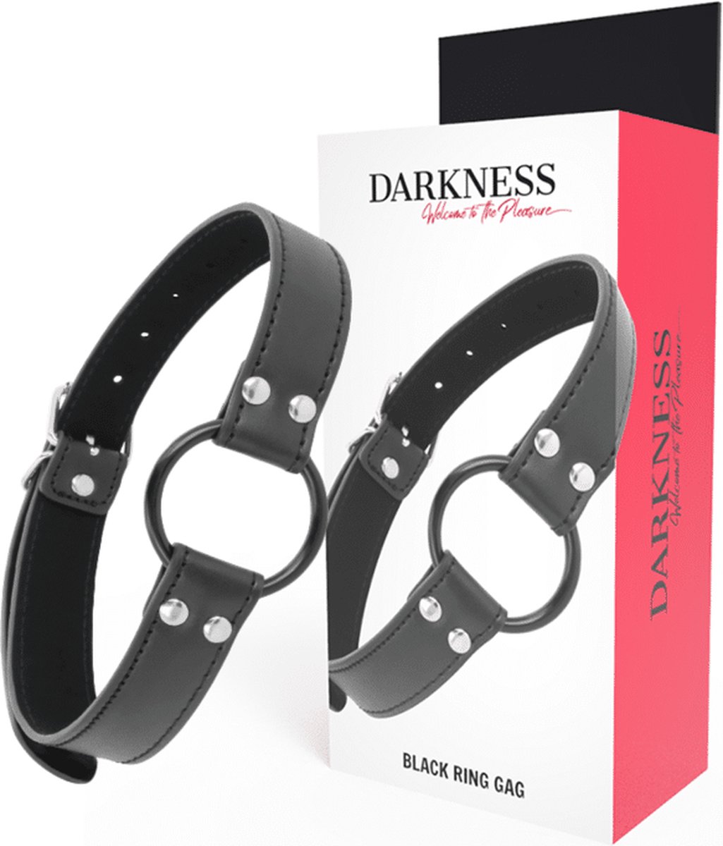 Darkness - Black Gag Ring - 3.6cm | Extreme BDSM | Bondage | Gag | BDSM Accessories