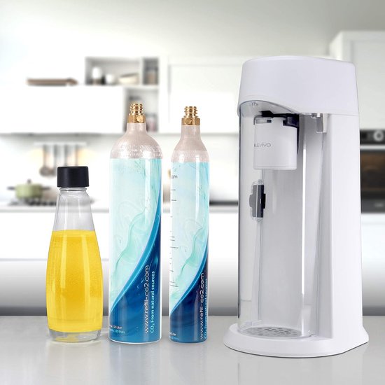 SODASTREAM DUOBICB - Machine DUO Blanche Pack 4 bouteilles (2