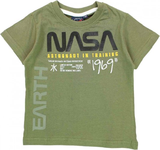 NASA - Tshirt - Groen - maat 128