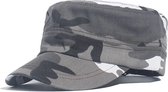 Leger Pet Denim - Heren Dames Maat 56/60 Zonneklep Zonnehoed Visserspet Militaire Pet Army Cap - Grijs Camouflage