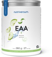 Nutriversum | 360gr EAA | 27 servings Essentiële Aminozuren | groene appel | snel herstel | zeer weinig suiker | Hoge dosis Essentiële Aminozuren | Vetvrij | Voor dagelijks gebruik | Inhoud voor één maand | Nutriworld