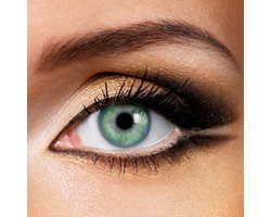 Fashionlens® kleurlenzen - Coco Topaz Blue - blauwe contactlenzen met lenshouder