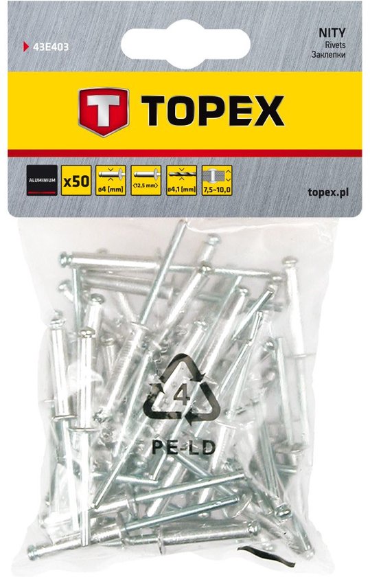 TOPEX Popnagels 4,0x12,5mm