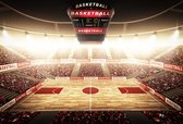 Fotobehang Basketbalstadion - Vliesbehang - 416 x 290 cm