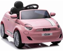 Fiat 500 12V - elektrische kinderauto 12v - Roze