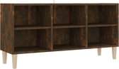 vidaXL-Tv-meubel-met-houten-poten-103,5x30x50-cm-gerookt-eikenkleurig