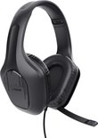 Zwarte gaming headset met microfoon, 50mm drivers.