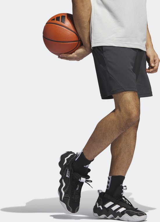 adidas Performance Basketball Badge of Sport Short - Heren - Grijs- XL 5"