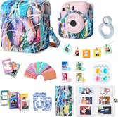 Set complet Accessoires de vêtements pour bébé adapté pour Fujifilm Instax Mini 12 - Étui - Sac pour appareil photo - Housse - Filtres - Livre photo - Album photo et plus - Graffiti