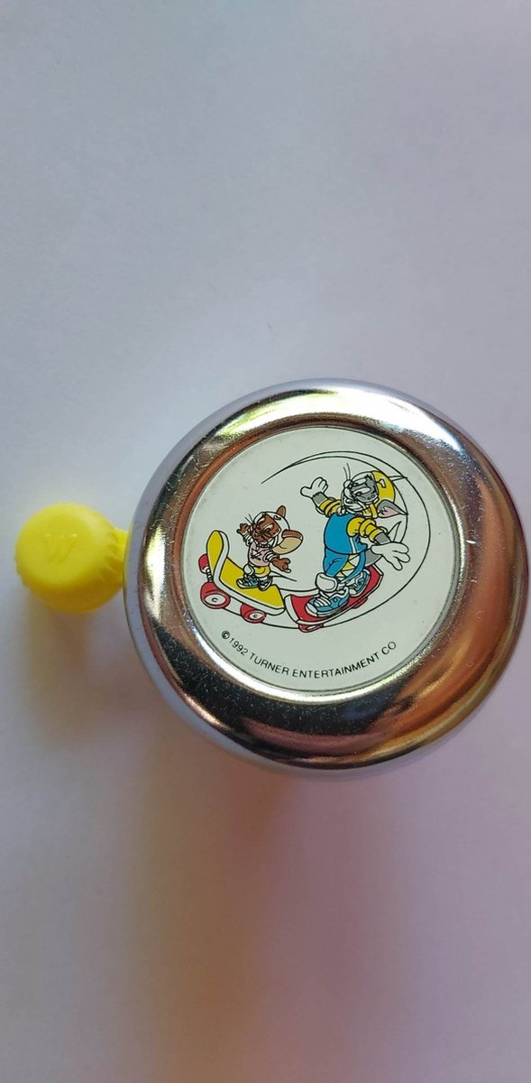 Widek - Fietsbel - Tom & Jerry - Chroom geel