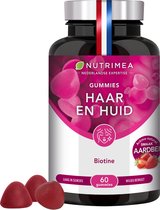 Nutrimea – Gummies – Biotine, Zink en Selenium - Haar en Nagel - Aardbeiensmaak – 60 veganistische gummies