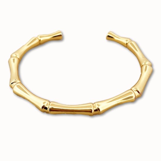 ByNouck Jewelry - Armband Bamboo Bangle - Sieraden - Vrouwen - Goudkleurig - Armband