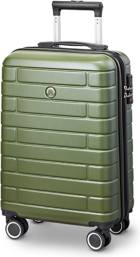 Jump Arogado - Handbagage 55 cm - 4 Wielen - TSA-Cijferslot - Expandable -  Kaki Groen | bol.com