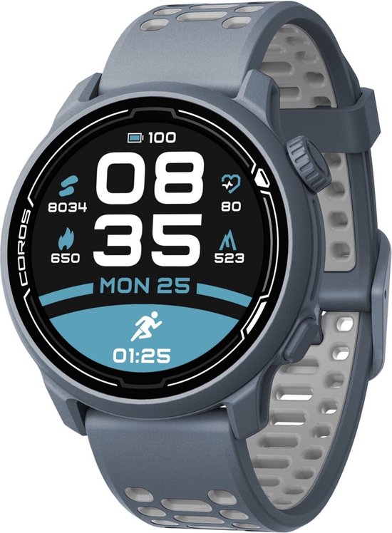 Coros Unisex Pace2-BlueSteel-Silikon