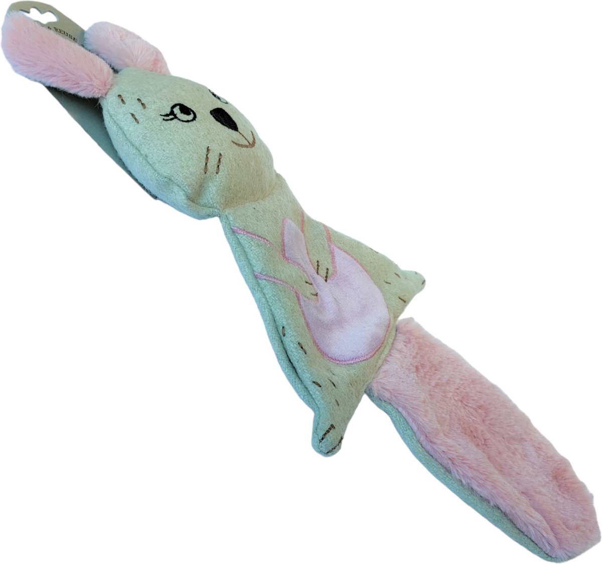 Jack & Vanilla Revive Knuffel voor hond Roze wol met fluffy recyclebaar