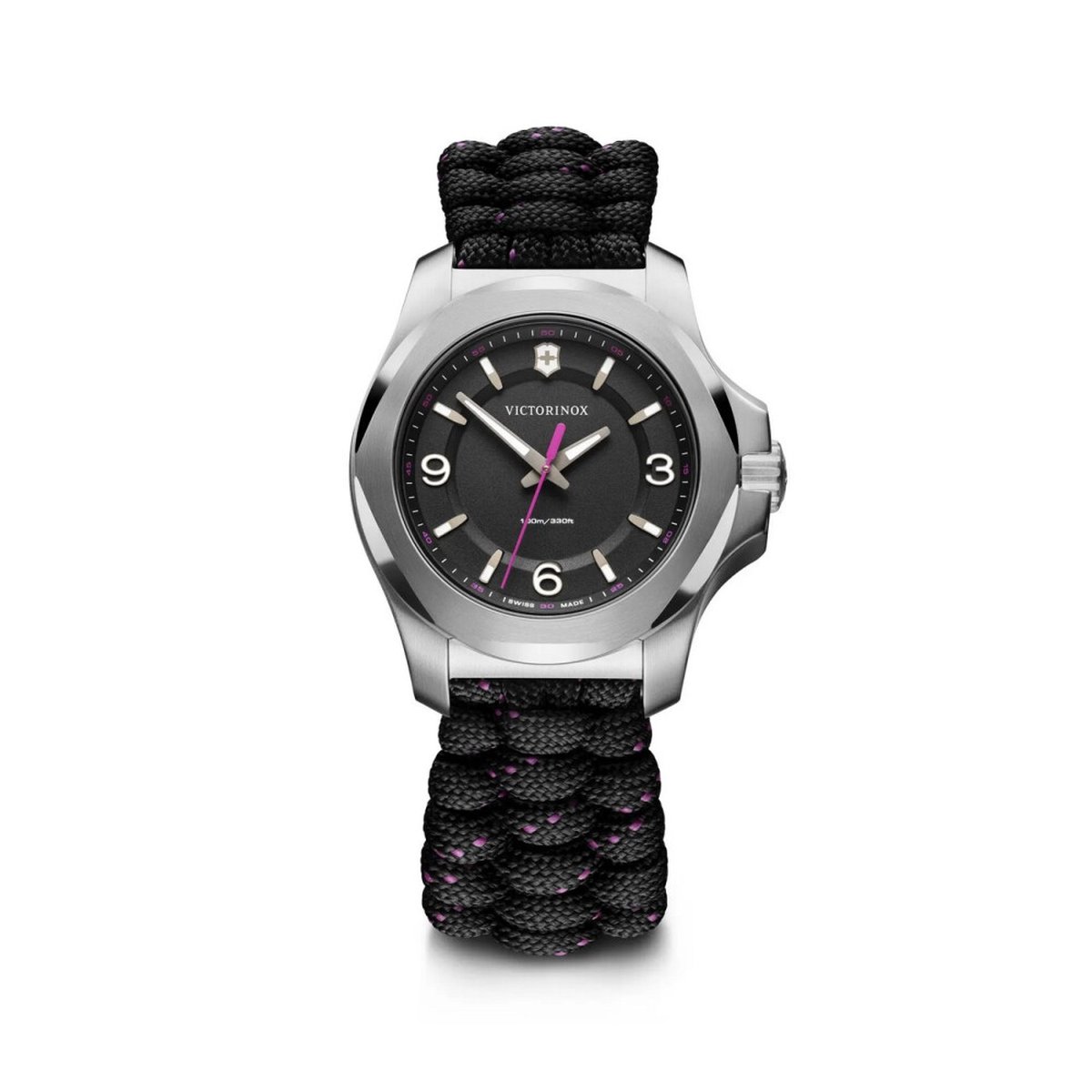 Victorinox Swiss Army I.N.O.X. Horloge - Victorinox Swiss Army dames horloge - Zwart - diameter 37 mm - roestvrij staal