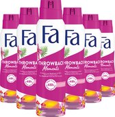 Fa - Throwback Moments - Deodorant Spray - Voordeelverpakking - 6 x 150 ml