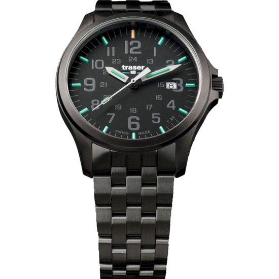 Traser H3 P67 Officier Pro PistoletMétal Zwart Quartz 107868