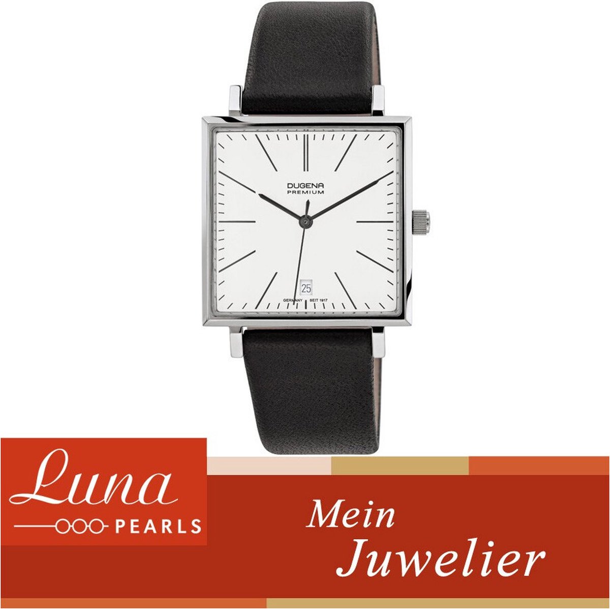 Dugena - 7000140 - Polshorloge - Unisex - Kwarts - Dessau Carrée