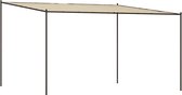 vidaXL - Prieel - 4x4 - m - 180 - g/m² - stof - en - staal - beige