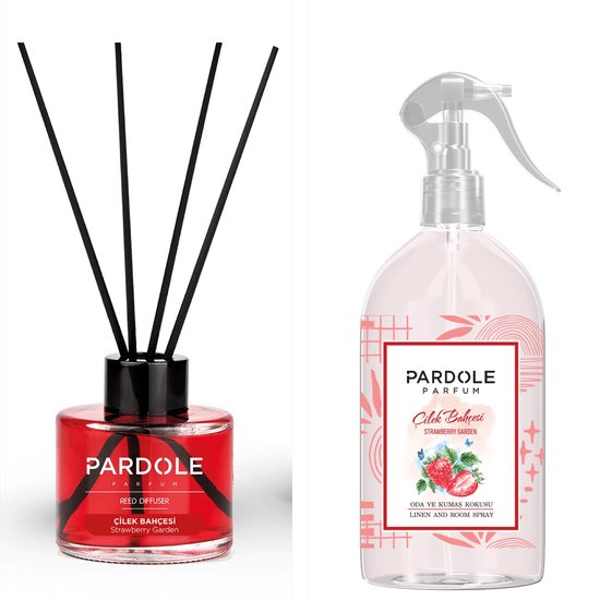 Pardole - Parfum d'ambiance - Bâtons parfumés - Parfum d'ambiance - Emballage - Strawberry Garden