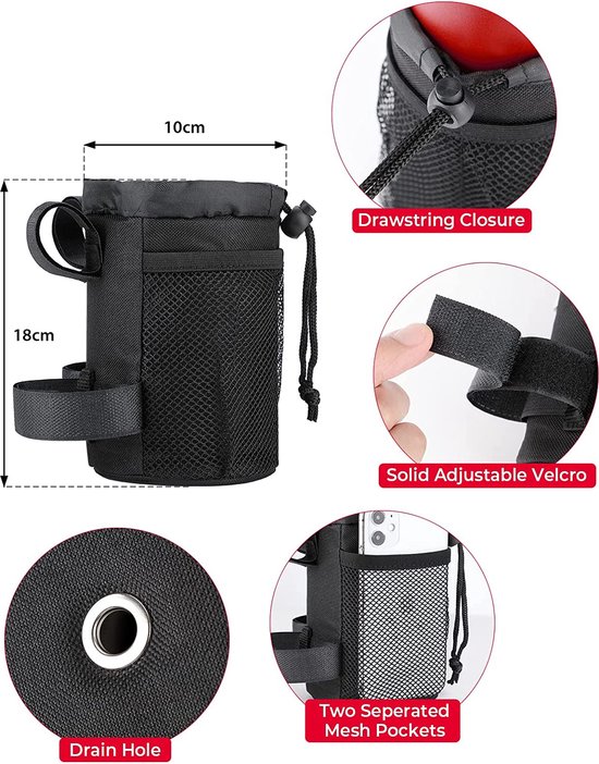 Universele bekerhouder voor kinderwagens en buggy-accessoires, verstelbare flessenhouder, 360 graden rotatie, bekerhouder voor de meeste kopjes, drank- en koffiehouders Universele bekerhouder voor kinderwagens en buggy-accessoires, verstelbare flessenhouder, 360 graden rotatie, bekerhouder voor de meeste kopjes, drank- en koffiehouders