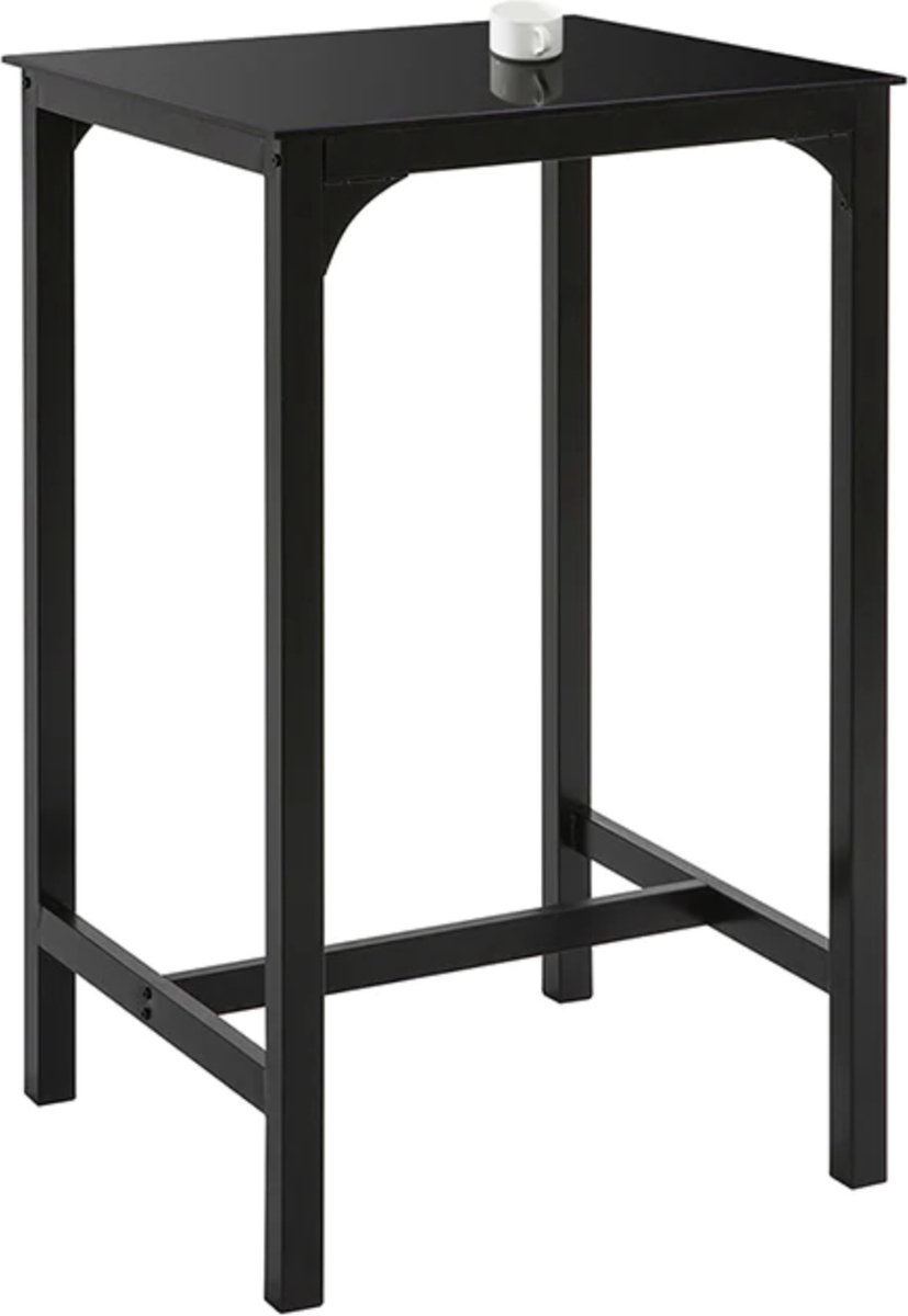 Simpletrade Bartafel - Bijzettafel - Keuken - Elegant - Zwart - 60x100x60cm