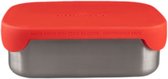 Rubytec Superhero Lunchbox - Broodtrommel - Vaatwasserbestendig - Inclusief verdeler - Hermetische sluiting - 17.3 x 13.3 x 6.2 cm - Stainless Steel - 0,8 L - Rood