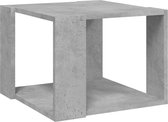 vidaXL - Salontafel - 40x40x30 - cm - bewerkt - hout - betongrijs