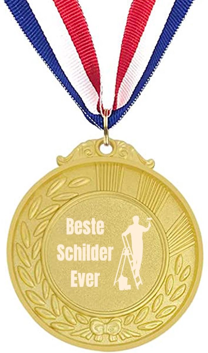 Akyol - beste schilder ever medaille goudkleuring - Schilder - verver - verf - kwasten - schilderen - beroep