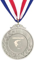 Akyol - griekenland medaille zilverkleuring - Piloot - toeristen - griekenland cadeau - beste land - leuk cadeau voor je vriend om te geven