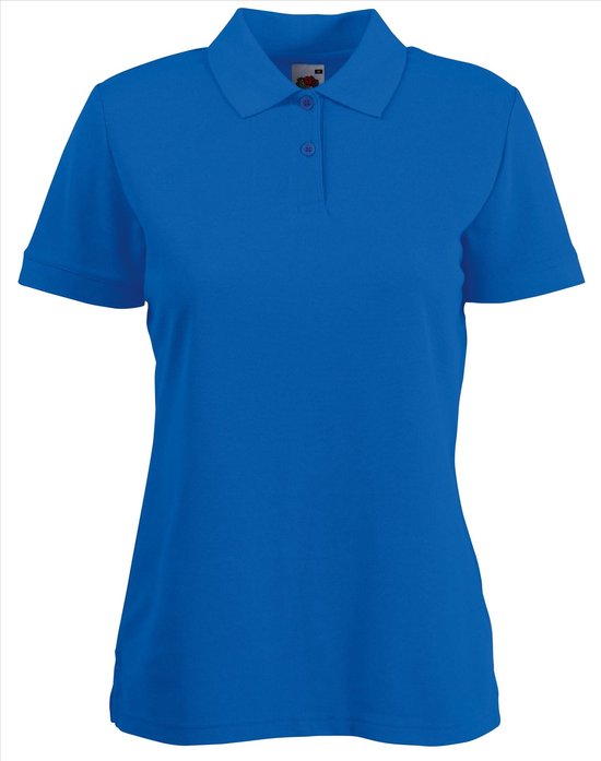 Fruit of the Loom - Dames-Fit Pique Polo - Lichtblauw - XS