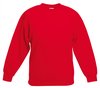 Fruit of the Loom - Kinder Classic Set-In Sweater - Rood - 110-116