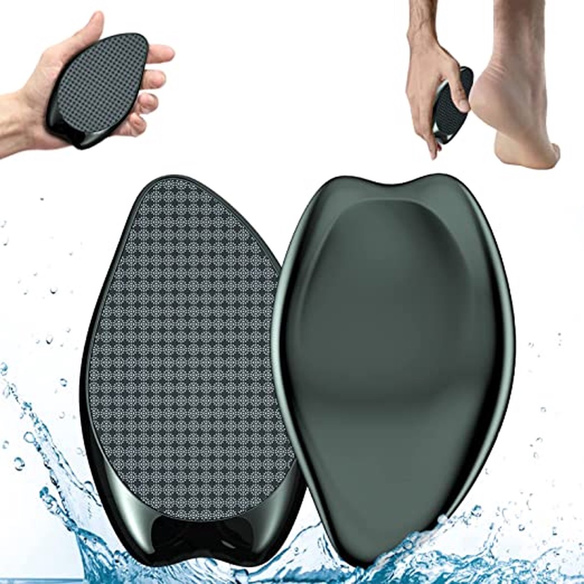 Premium Nano Glas Eeltverwijderaar nat en droog - zeer effectieve eeltvijl voor fluweelzachte voeten - Voetvijl - Voetverzorging - Eeeltverwijderaar – Pedicure - Eeltrasp – Eeltschraper- professionele voetverzorging veilig en snel.