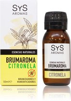 Sys Brumaroma Citronella - Etherische Olie - 100% Puur & Natuurlijk - Voor Luchtbevochtiger & Aroma Diffuser - 50ml