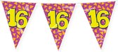 Paperdreams Slinger - verjaardag 16 jaar Vlaggetjes - Feestversiering - 10m - dubbelzijdig - sweet 16